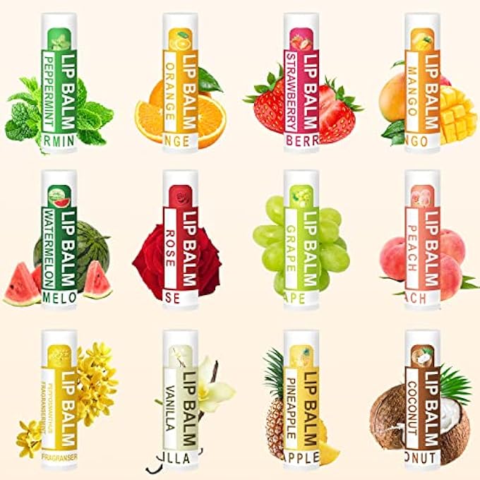 Dmsky 36 PACK LIP BALM, NATURAL LIP BALM BULK WITH VITAMIN E AND COCONUT OIL, LIP CARE PRODUCT, MOISTURIZING SOOTHING CHAPPED LIPS - Image 2